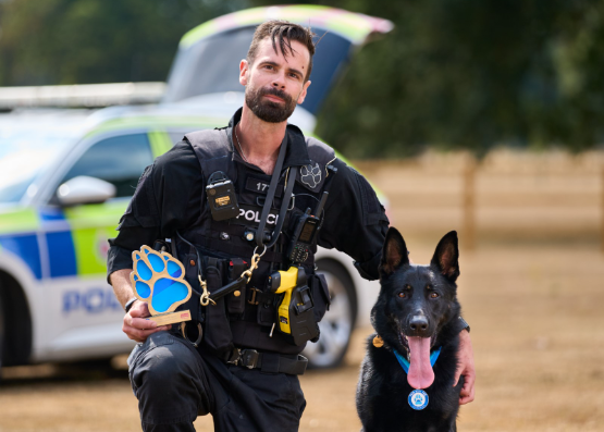 Police Dog and Handler Awarded for Bravery